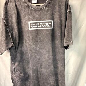Culture Men's Black and Grey T-shirt